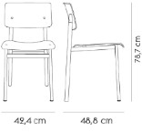 Muuto-Loft-chair-sedia-legno-4-gambe-acciaio-design-scandinavo-dimensioni
