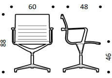 ICF-Una-Chair-management-708-con-braccioli-dimensioni