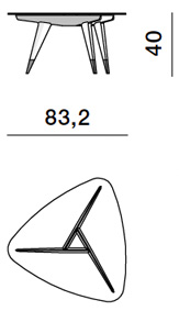 Molteni D552-2 tavolino vetro con gambe legno design gio ponti dimensioni