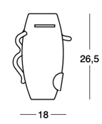 Zanotta Dealbata vaso Mendini design modello 9550 dimensioni