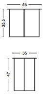 Hay Slit Table tavolino basso da caffe rotondo dimensioni